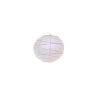 Abajur hartie SellCroStore, rotund, alb, 40 cm