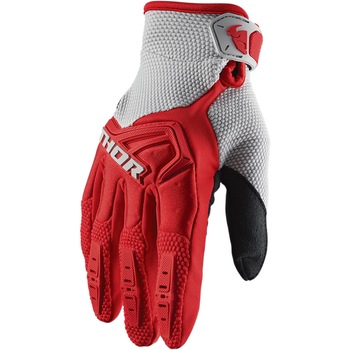 Manusi motocross copii Thor Spectrum rosu/gri marime S Manusi motocross copii Thor Spectrum rosu/gri marime S