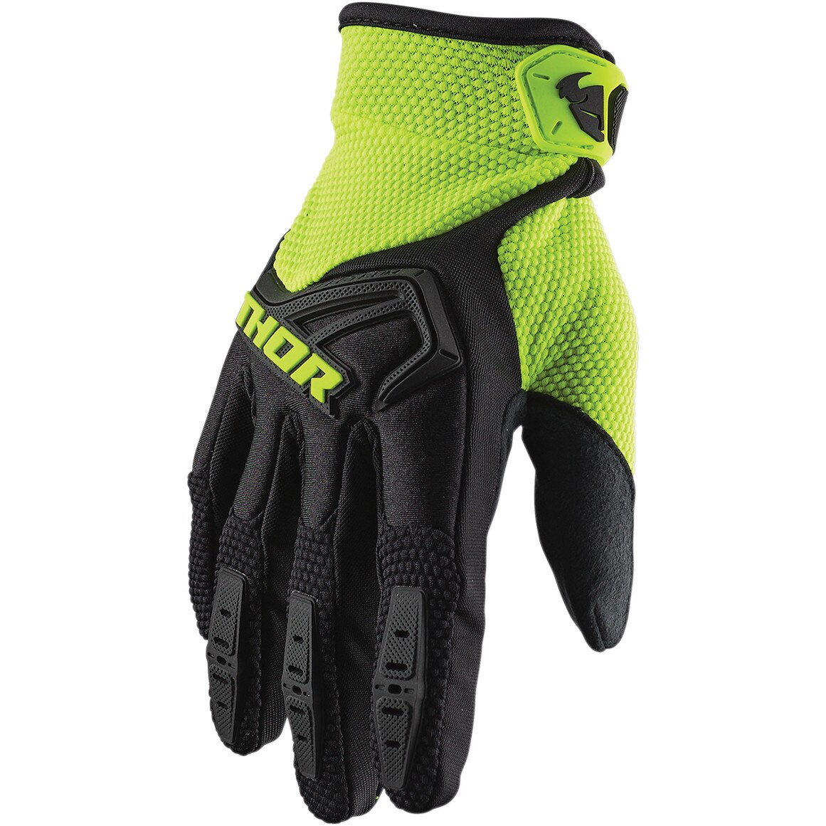 Manusi motocross Thor Spectrum culoare negru/verde XS