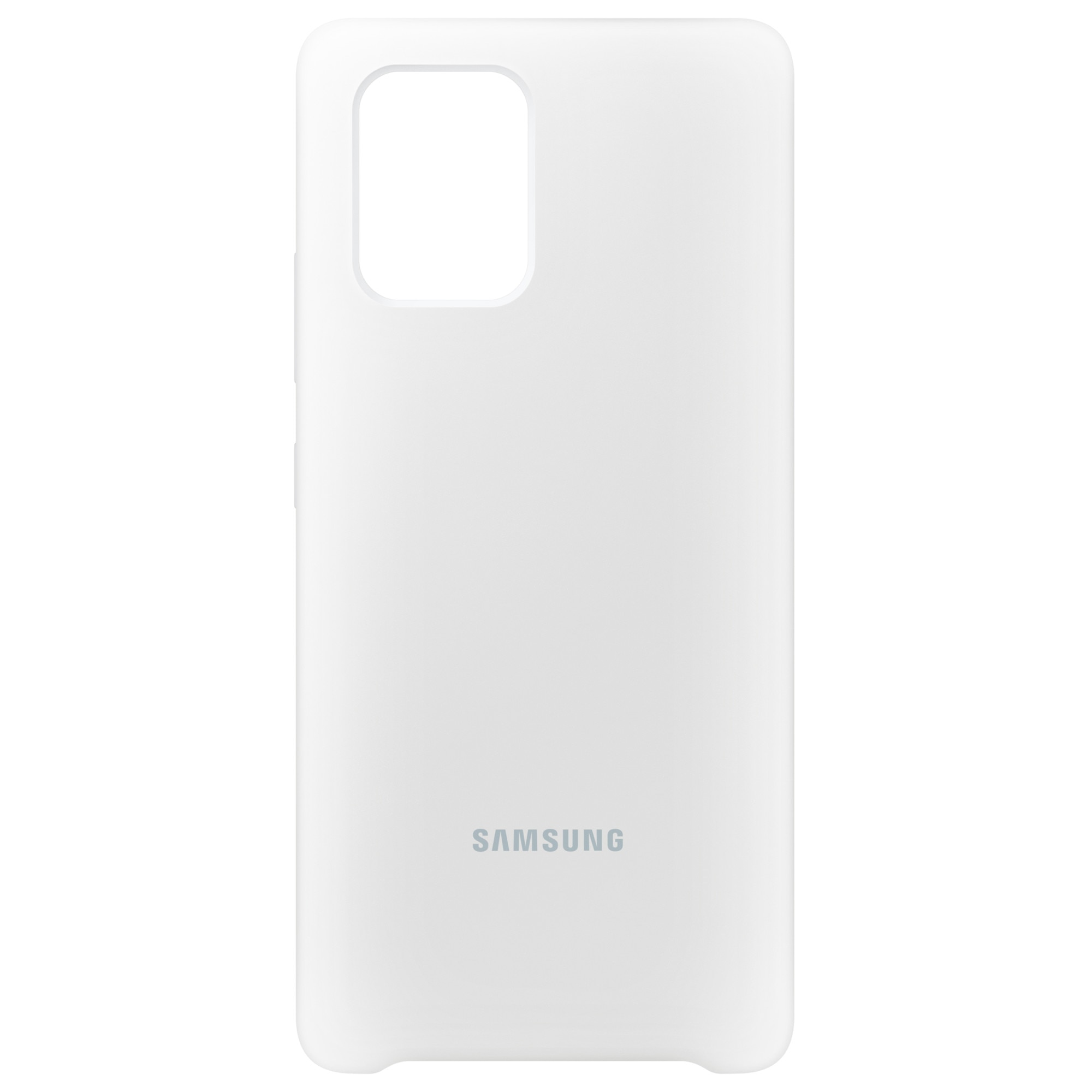 Husa de protectie Samsung Silicone Cover pentru Galaxy S10 Lite, White