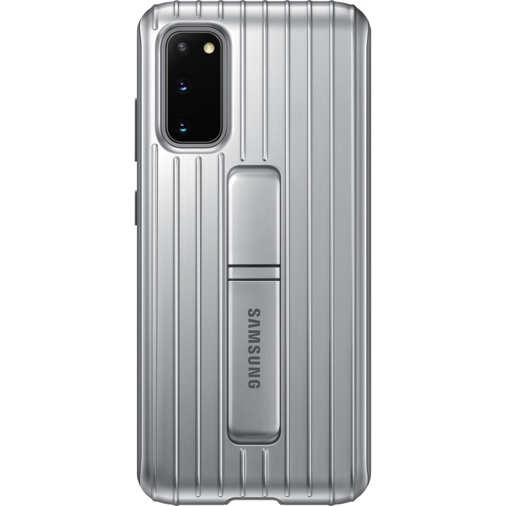 Предпазен калъф Samsung Protective Standing Cover за Galaxy S20, Silver