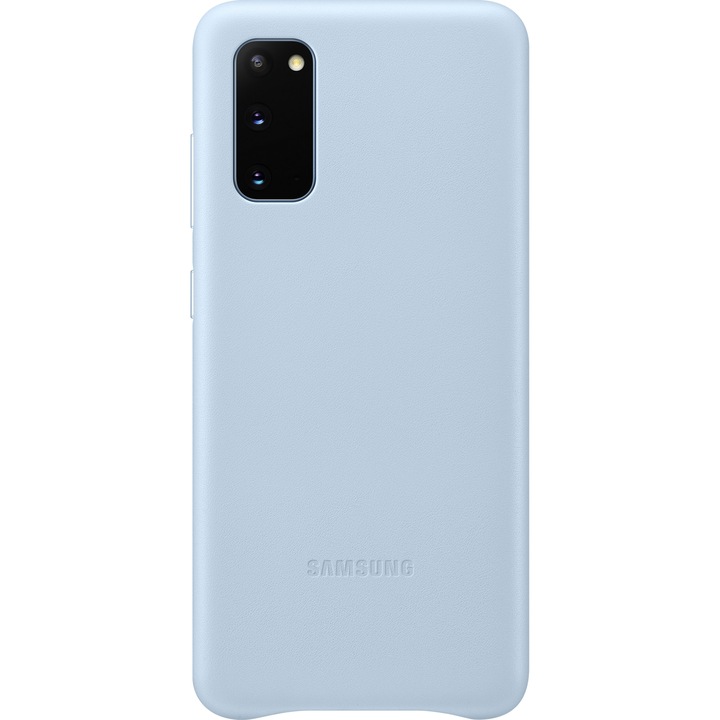 Предпазен калъф Samsung Leather Cover за Galaxy S20, Sky Blue