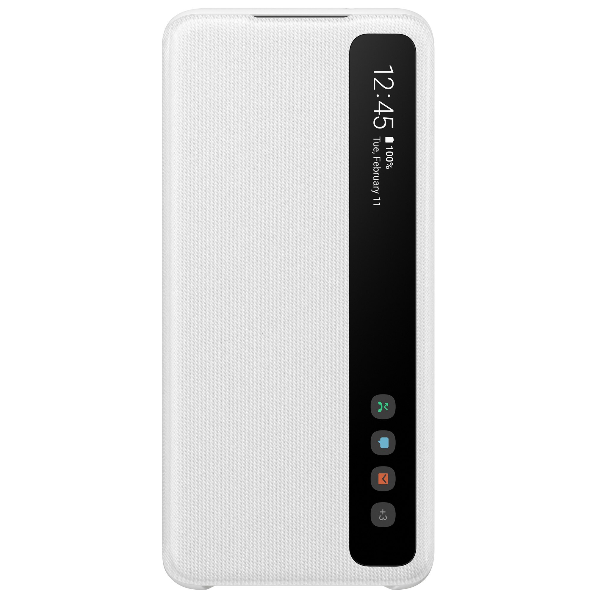 Husa de protectie Samsung Clear View Cover pentru Galaxy S20, White