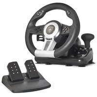 Volan Spirit of Gamer Race Wheel Pro + pedale, compatibil PC / PS2/3, Negru