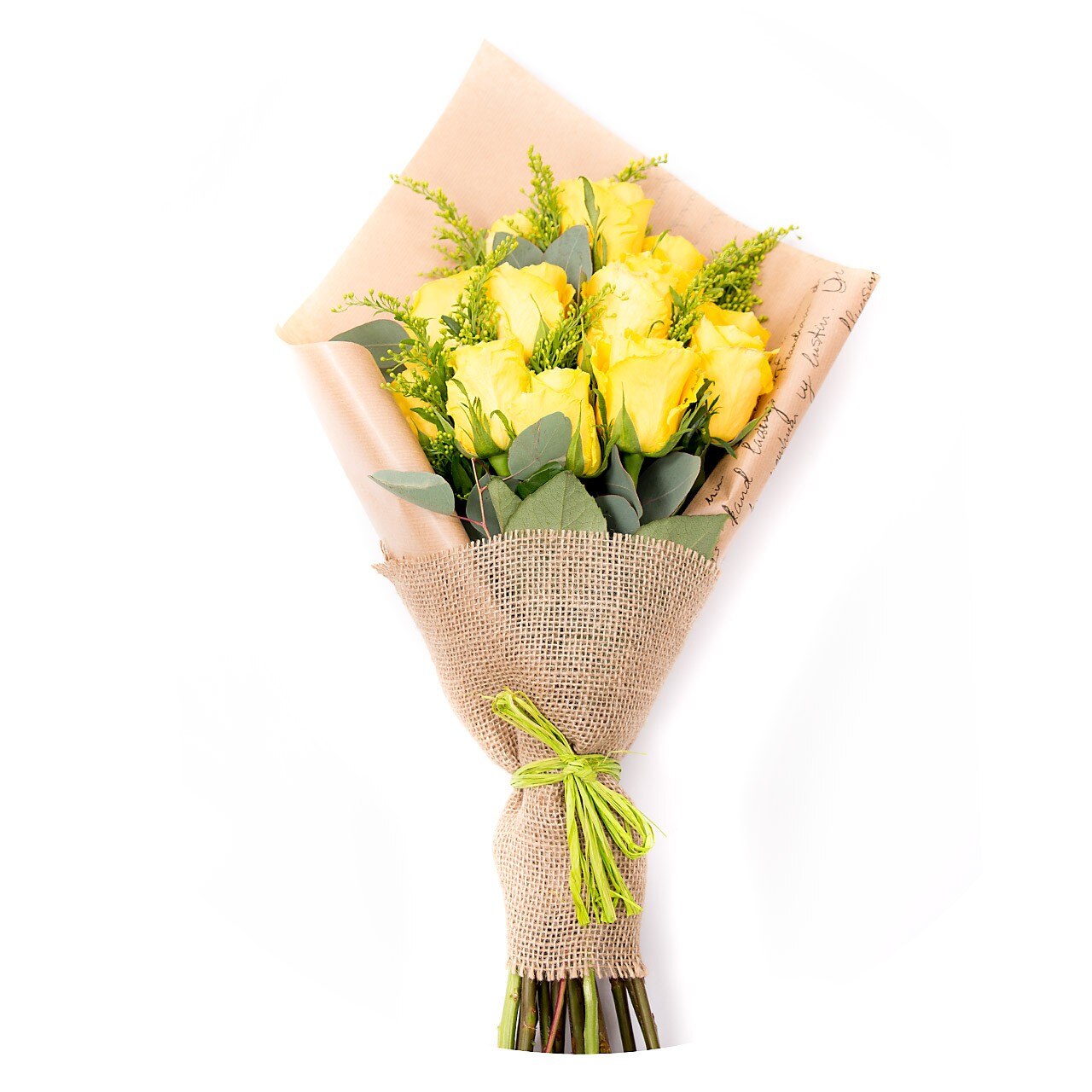 Buchet trandafiri galbeni