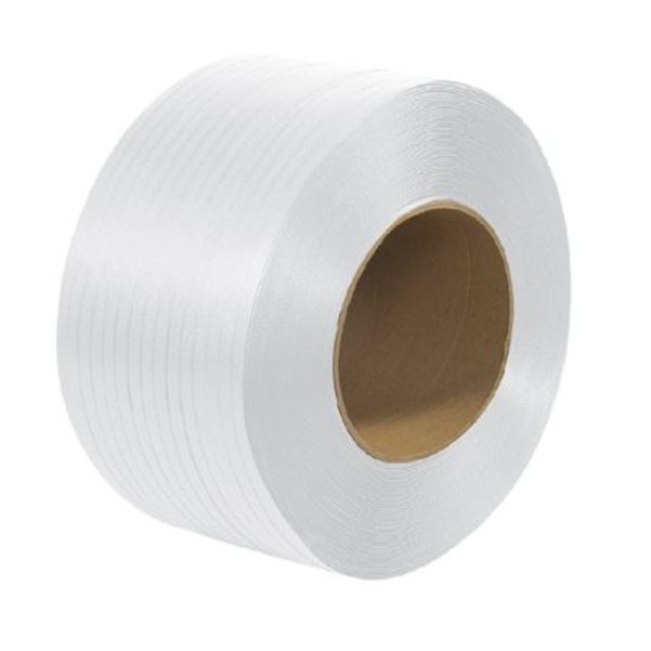 Banda de legat din PP (polipropilena), alb, 5 mm x 0,45 mm ( 7000 m/rola ), uz automat