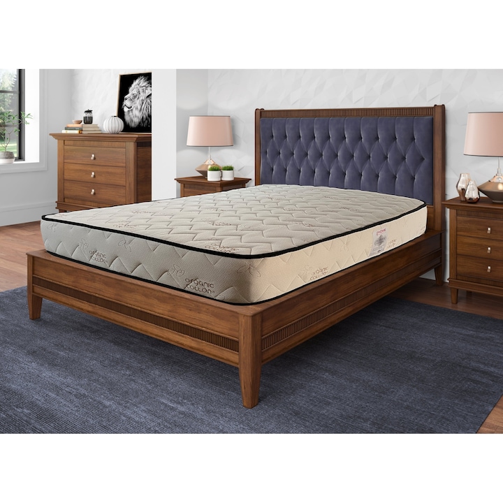 Saltea superortopedica, Concept, Platinium, 160x200x18cm, spuma poliuretanica, antibacteriana, invelis rezistent, ferma