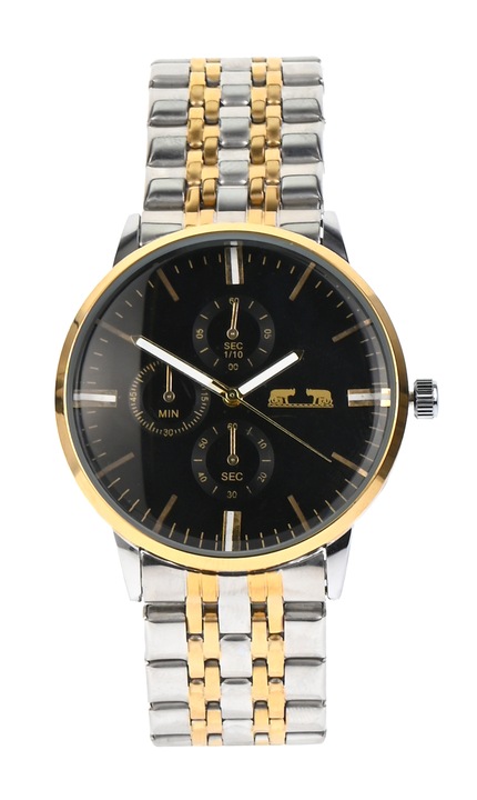 Ceas de mana barbati elegant, Argintiu/Auriu Matteo Ferari - MF170CBSILVERGOLDN