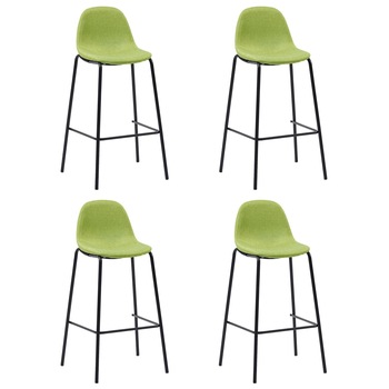 Set de 4 scaune de bar, vidaXL, 51 x 49 x 99 cm, Verde