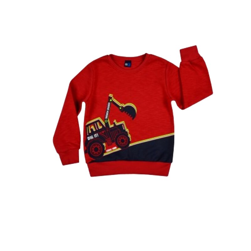 Bluza cu maneca lunga pentru baietei GT GT-5542, Rosu