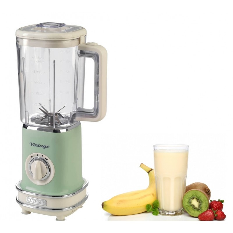 Блендер Ariete 0568 CR/BG Vintage, 500 W, 2 скорости+ Pulse, Купа 1.5 л ...