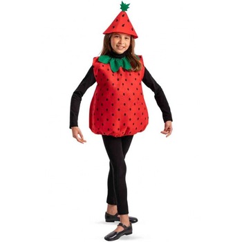 Costum carnaval copii Capsuna, unisex, 6-8ani, Funny Party Shop Costum carnaval copii Capsuna, unisex, 6-8ani, Funny Party Shop