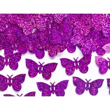 Confetti Holografic Fluturi 15g, Violet Confetti Holografic Fluturi 15g, Violet