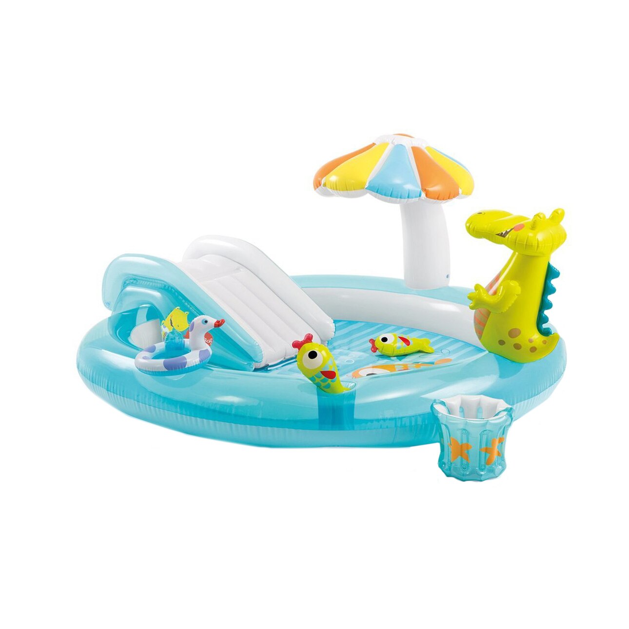 Piscina gonflabila Intex - Gator Play Center, 201 x 170 x 84 cm