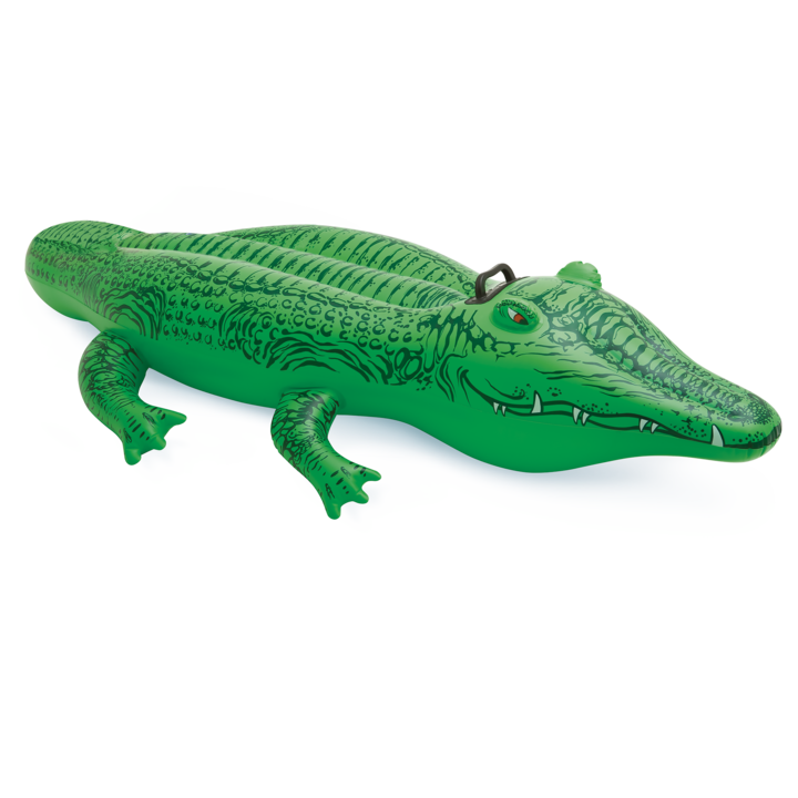 Надуваем дюшек Intex - Ride-on, Алигатор, 168 x 86 см