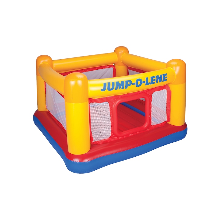 Intex - Jump-o-Lene™ Playhouse Felfújható játszótér, 174 x 174 x 112 cm