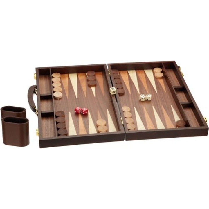 Set joc table / backgammon - frasin - 38x48 cm