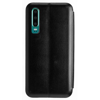 Husa Book Satinat Huawei P30, Negru OC Husa Book Satinat Huawei P30, Negru OC
