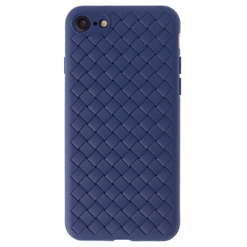 Husa Silicon iPhone 7/8/SE 2 Baseus Weaving Albastra Husa Silicon iPhone 7/8/SE 2 Baseus Weaving Albastra