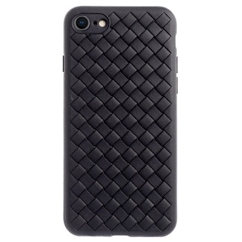 Husa Silicon iPhone 7/8/SE 2 Baseus Weaving Neagra Husa Silicon iPhone 7/8/SE 2 Baseus Weaving Neagra