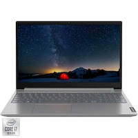 Laptop Lenovo ThinkBook 15-IIL cu procesor Intel® Core™ i7-1065G7 pana la 3.90 GHz, 15.6", Full HD, 16GB, 512GB SSD, Intel Iris Plus Graphics, Free DOS, Mineral Grey