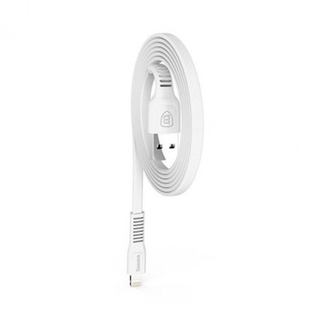 Cablu de date/incarcare Baseus, Tough Series Lightning, 1M 2 A, Alb Cablu de date/incarcare Baseus, Tough Series Lightning, 1M 2 A, Alb