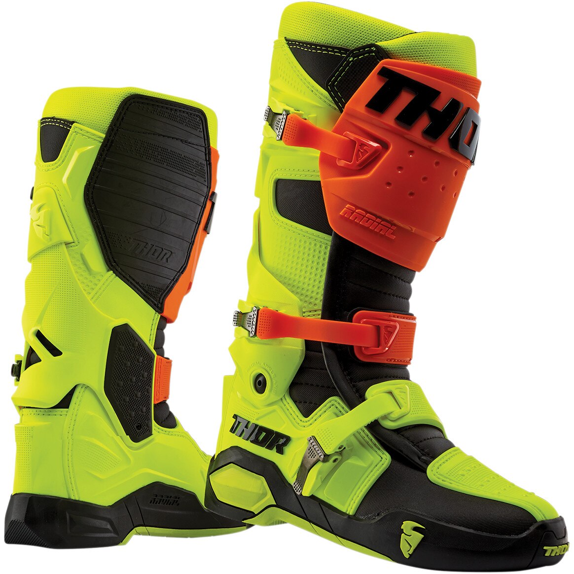 Cizme Atv/Cross Thor Radial culoare portocaliu/galben marime 45,5