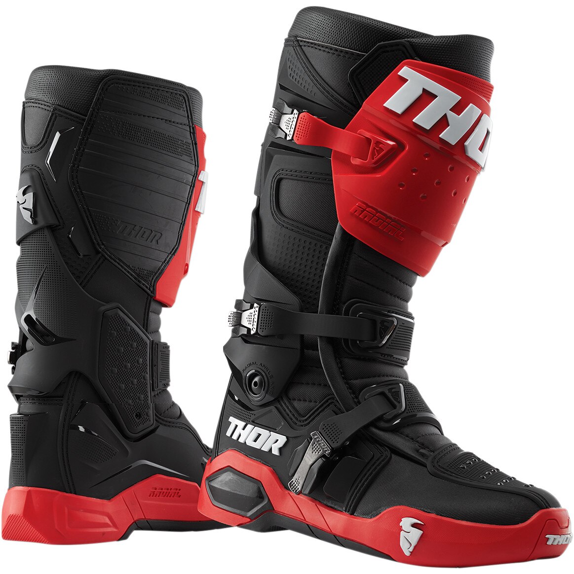 Cizme Atv/Cross Thor Radial culoare rosu/negru marime 40,5