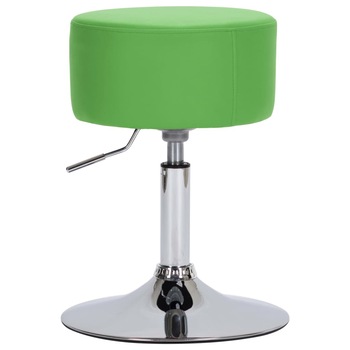 Scaun de bar vidaXL, 33 x (51,5-65,5) cm, Verde, Piele ecologica Scaun de bar vidaXL, 33 x (51,5-65,5) cm, Verde, Piele ecologica