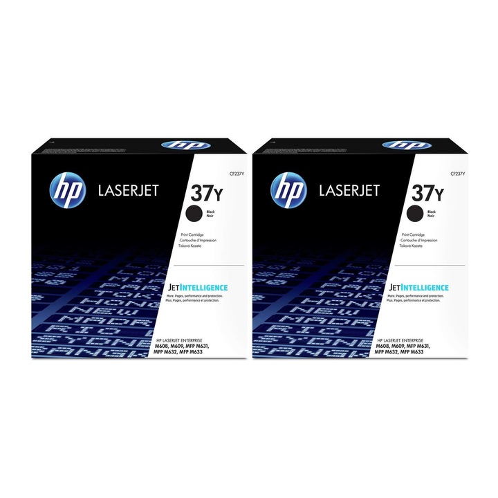 Pachet cartuse toner HP original CF237Y (37Y) negru x2 82000 pagini