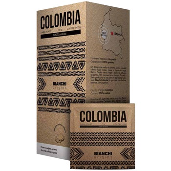 Cafea paduri Bianchi Origins Colombia, 16 paduri, 112 g Cafea paduri Bianchi Origins Colombia, 16 paduri, 112 g