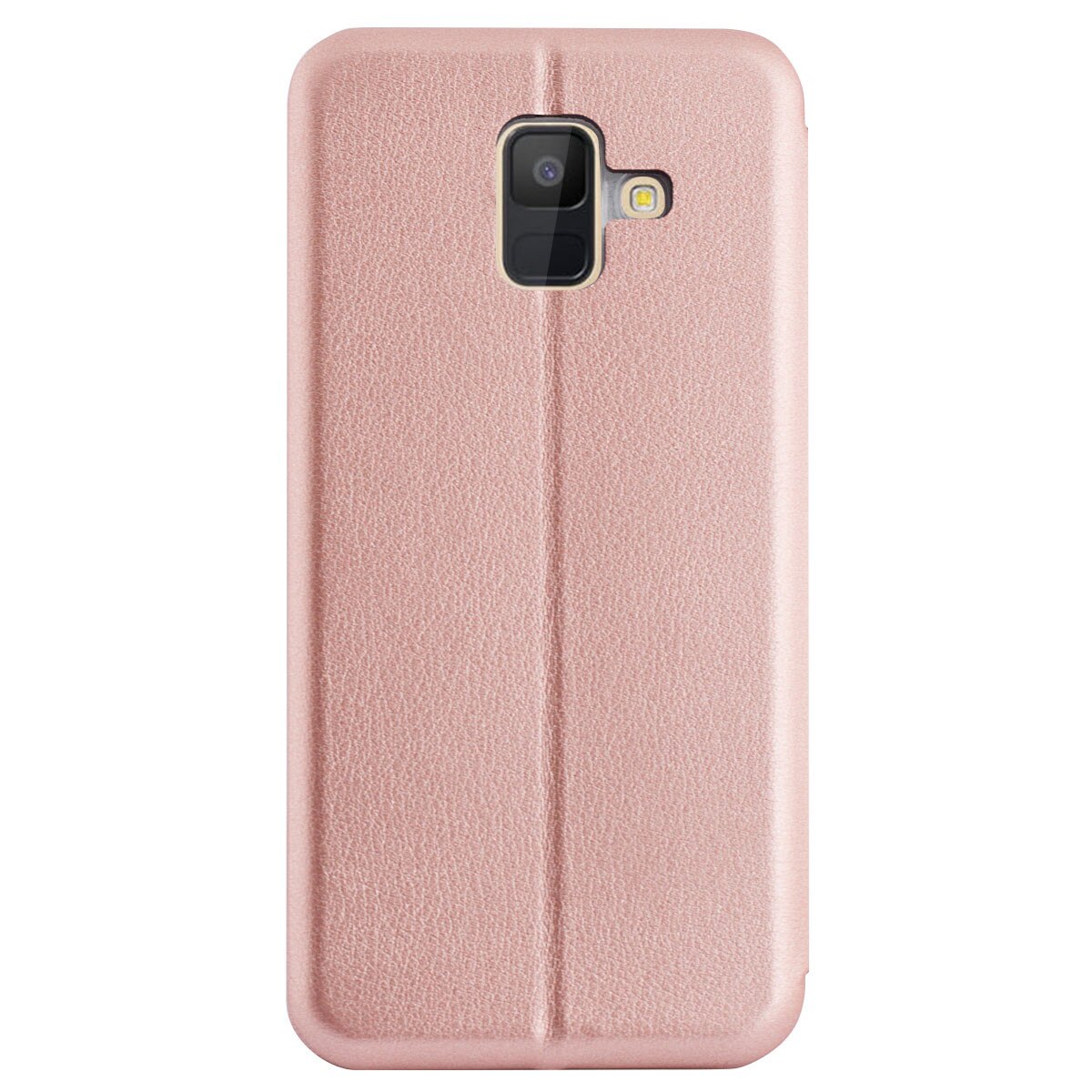 Husa book satinat Samsung Galaxy A6 2018, Contakt Roz