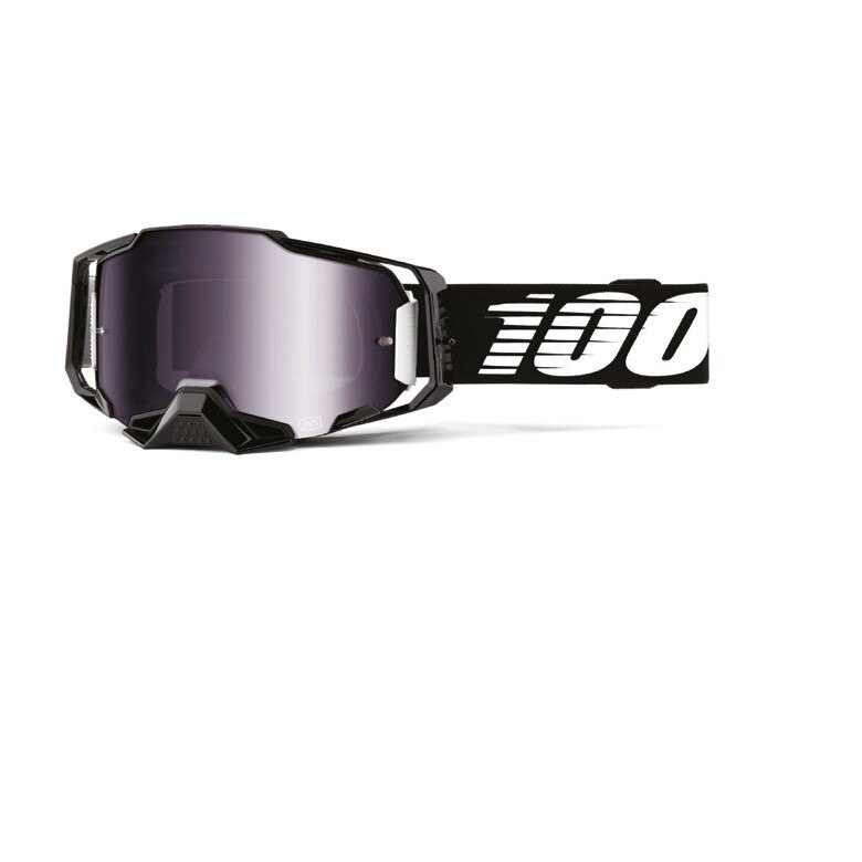 Ochelari Atv/Cross 100% ARMEGA Negru lentila oglinda argint