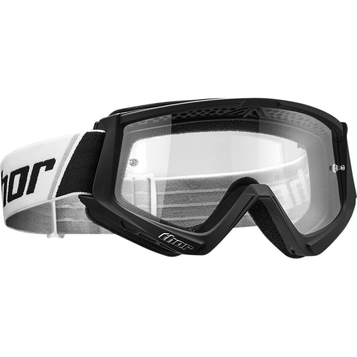 Ochelari Copii Atv/Cross Thor Combat negru/alb