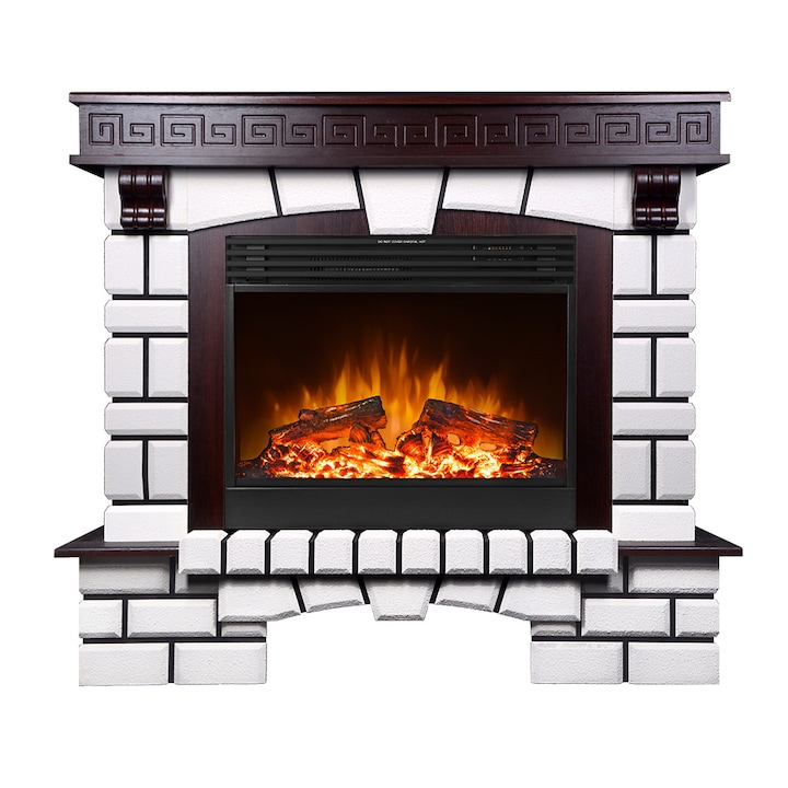 Elektromos kandalló Nazarii & Mirabella, Art Flame 1328*356*1136, 1950 W, Hanghatással, Távirányitó