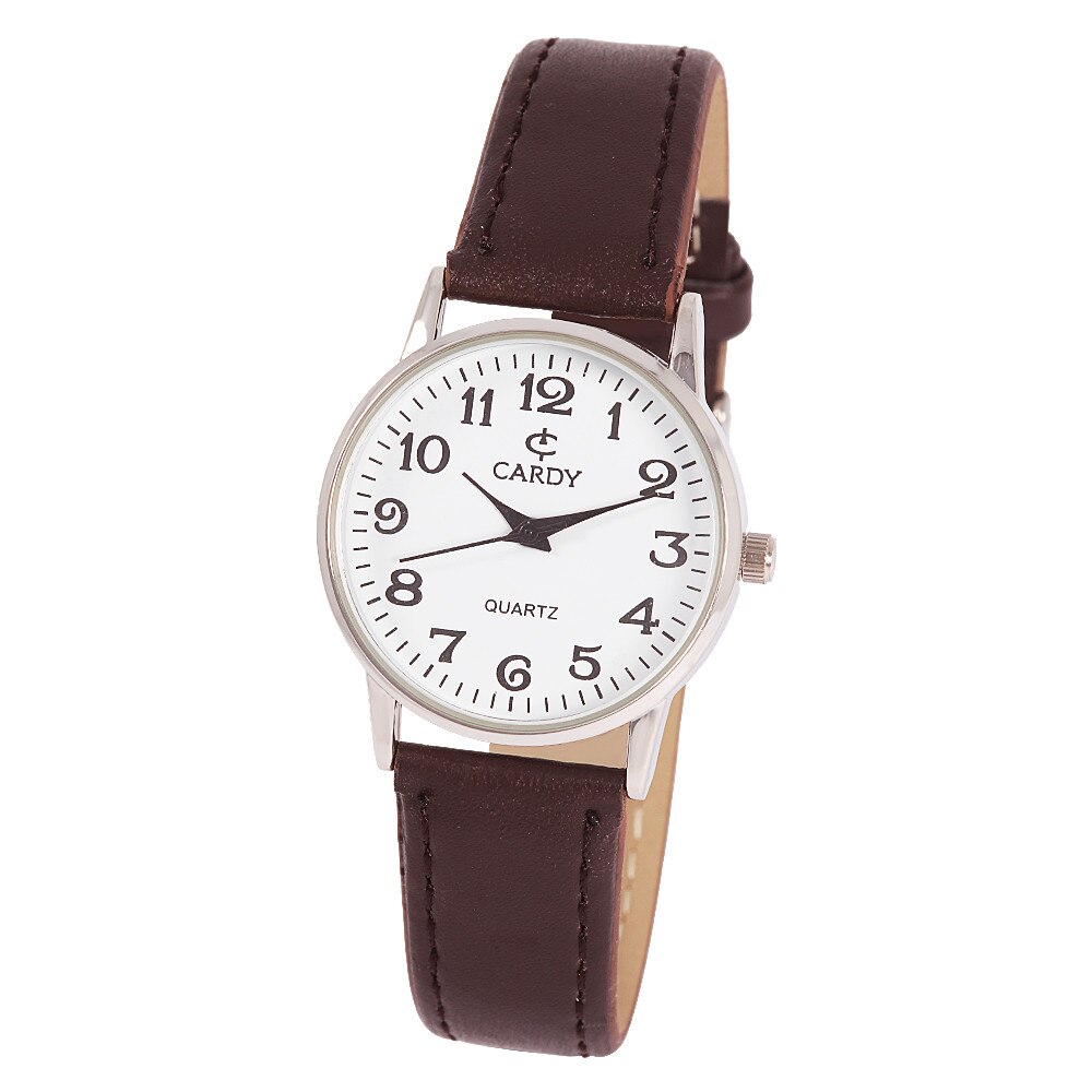 Ceas de dama, CARDY,Analog, Elegant, Aliaj 8 mm, Maro