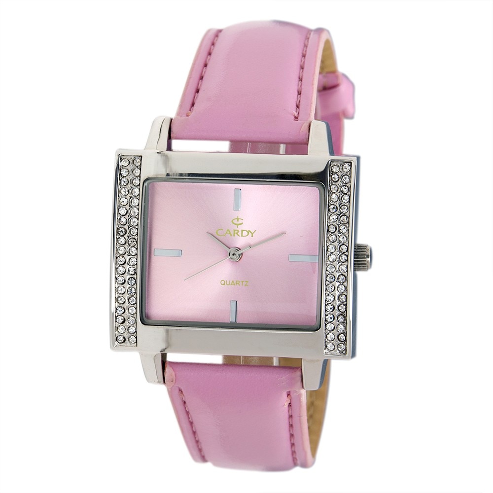 Ceas de dama, CARDY,Analog, Casual, Aliaj 9 mm, Roz