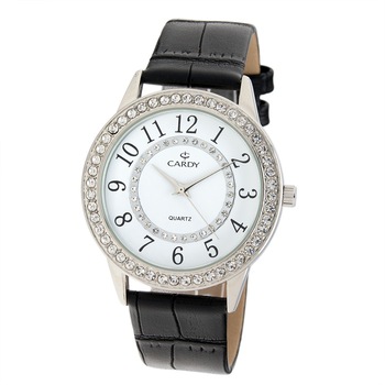 Ceas de dama, CARDY,Analog, Casual, Aliaj 9 mm, Negru Ceas de dama, CARDY,Analog, Casual, Aliaj 9 mm, Negru