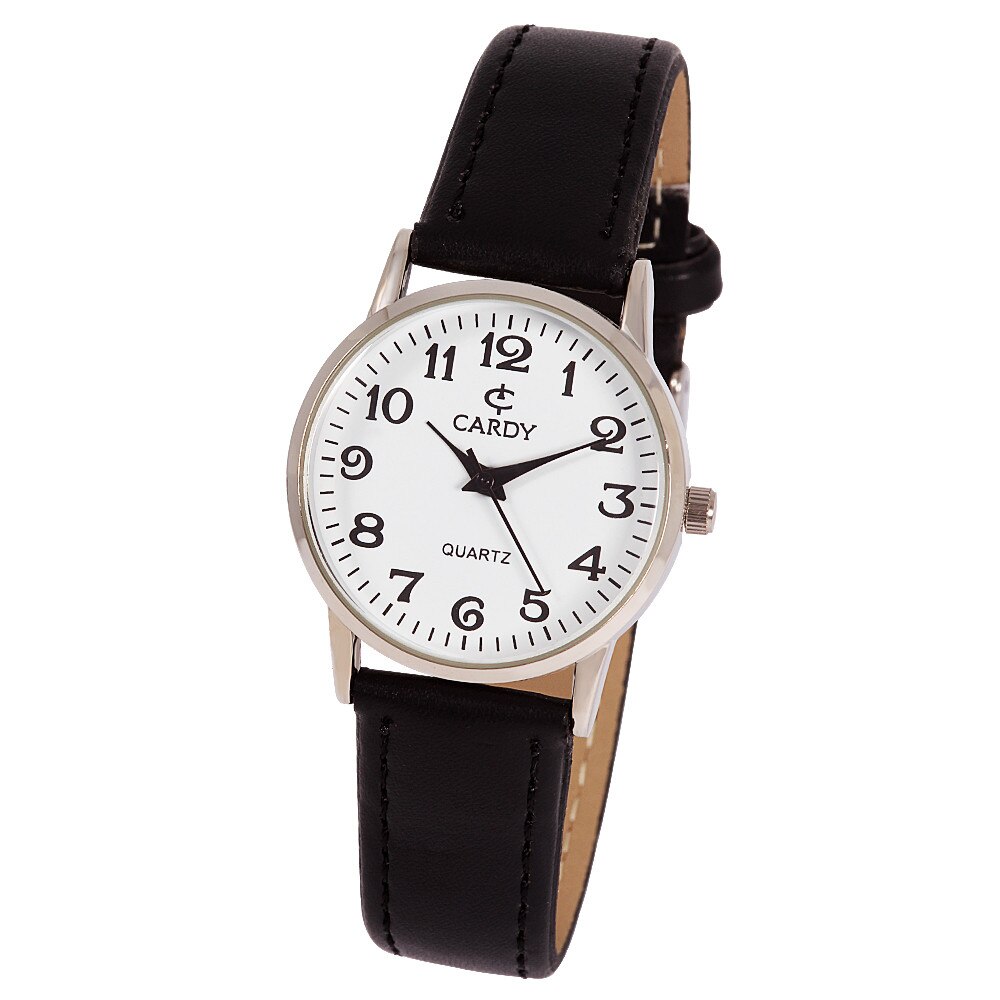 Ceas de dama, CARDY,Analog, Elegant, Aliaj 8 mm, Negru