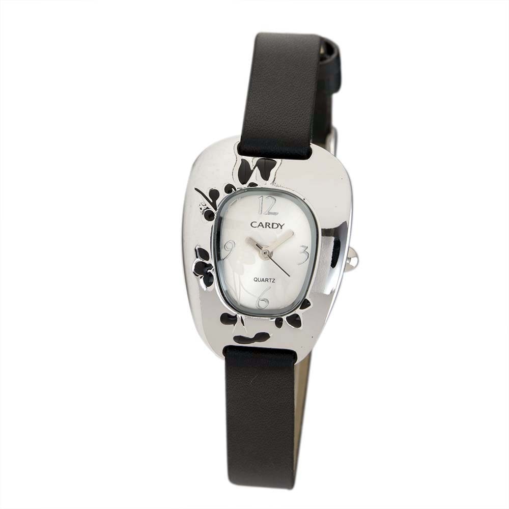 Ceas de dama, CARDY,Analog, Casual, Aliaj 9 mm, Negru,Alta