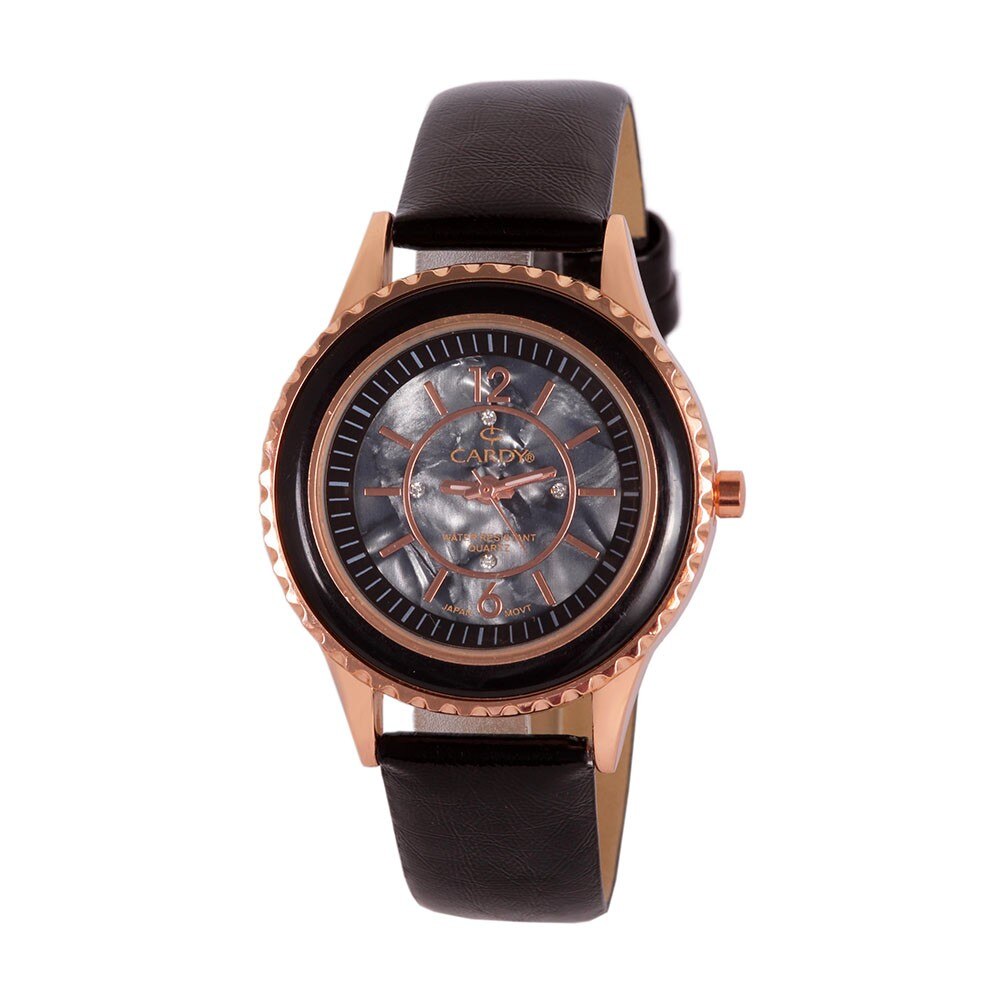 Ceas de dama, CARDY,Analog, Casual, Aliaj 9 mm, Negru,Rotunda