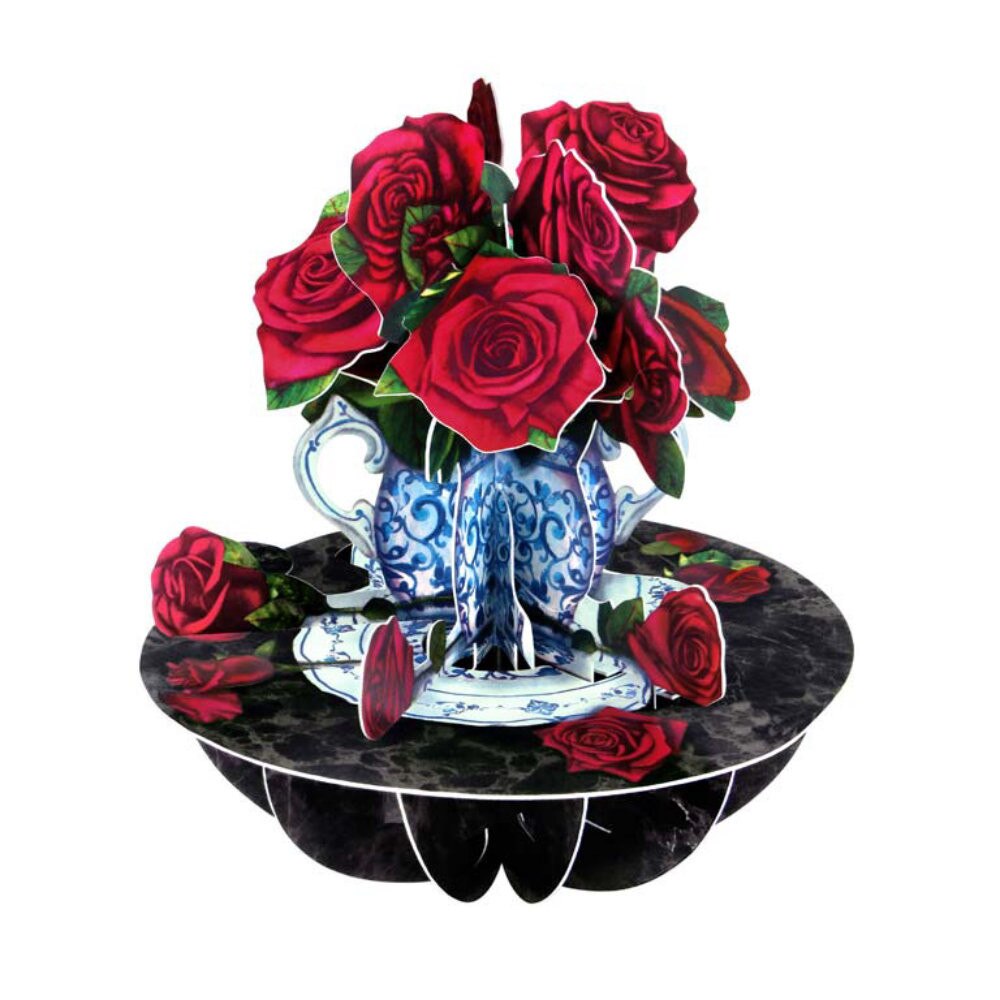 Felicitare 3D Santoro Piruettes - Roses