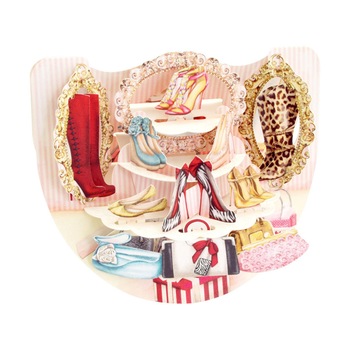 Felicitare 3D Santoro Popnrock - Shoe Shop Felicitare 3D Santoro Popnrock - Shoe Shop