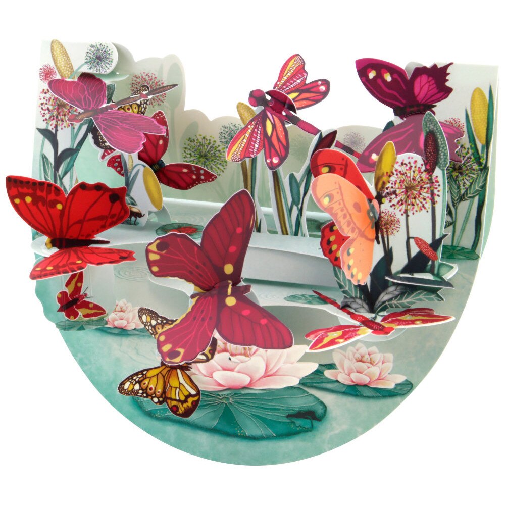 Felicitare 3D Santoro Popnrock - Insects