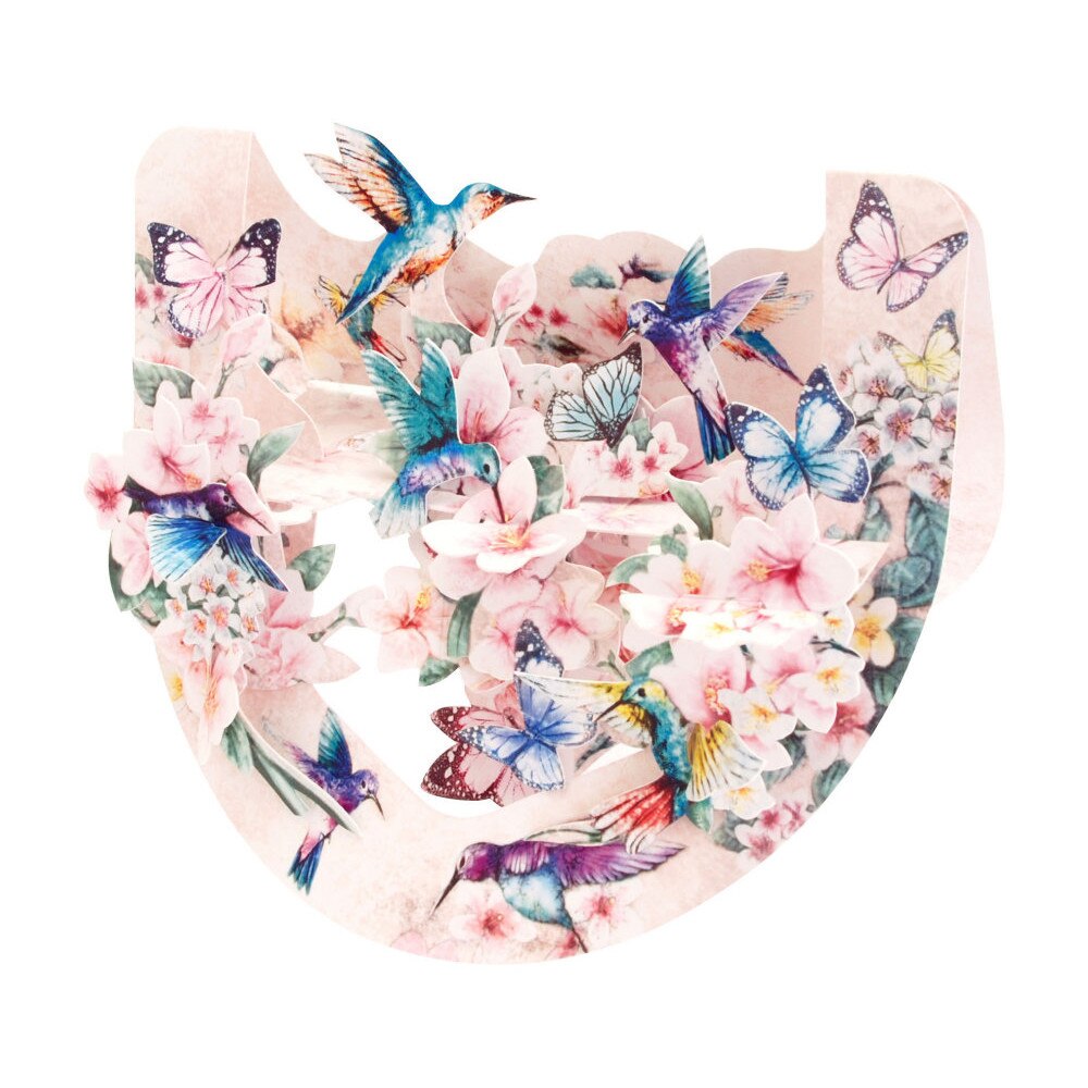 Felicitare 3D Santoro Popnrock - Hummingbirds
