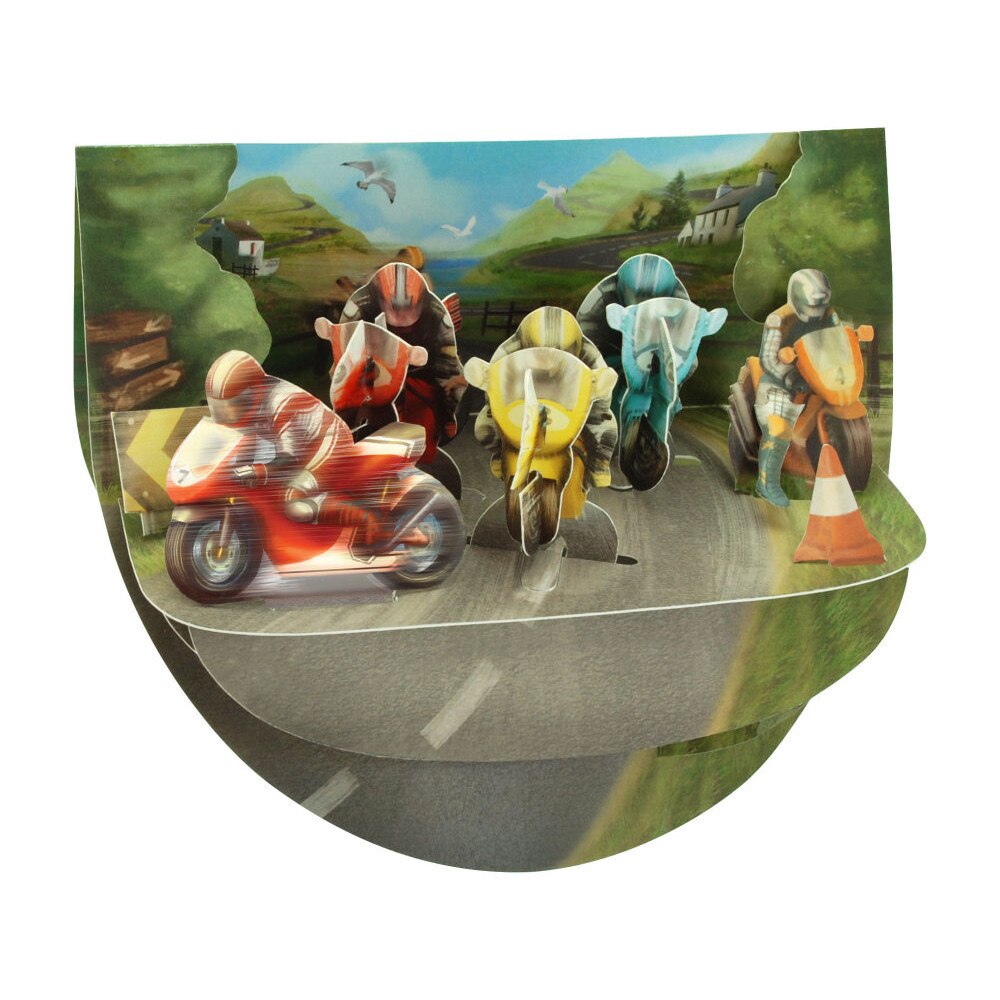 Felicitare 3D Santoro Popnrock - Motorcycles