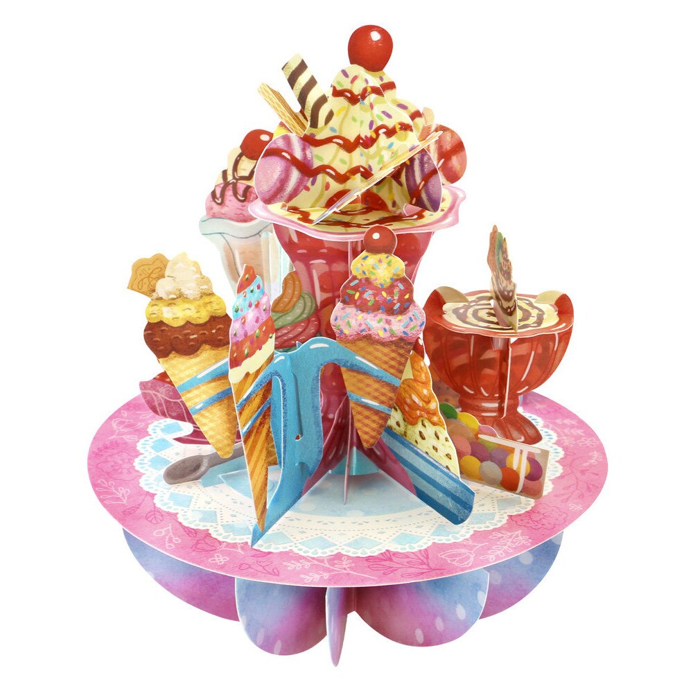 Felicitare 3D Santoro Piruettes - Ice Cream Sundaes
