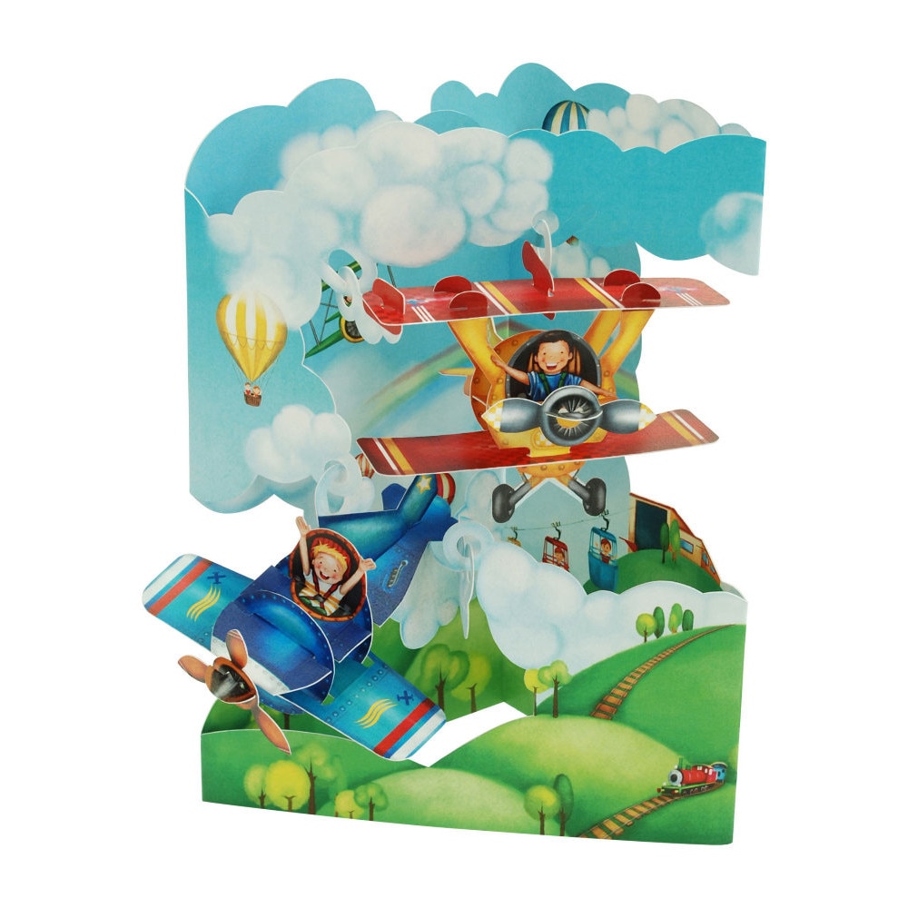 Felicitare 3D Santoro Swing Cards - Planes