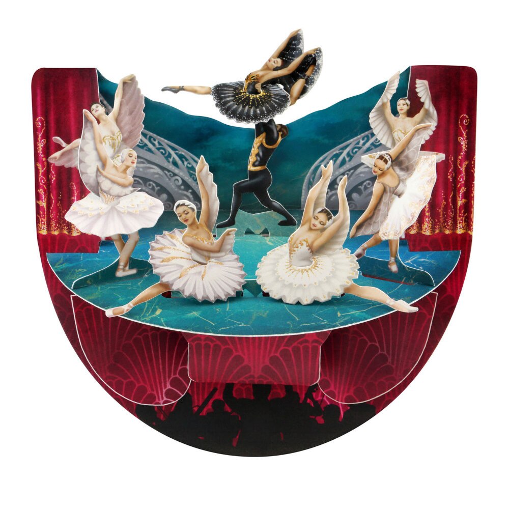 Felicitare 3D Santoro Popnrock - Balerine