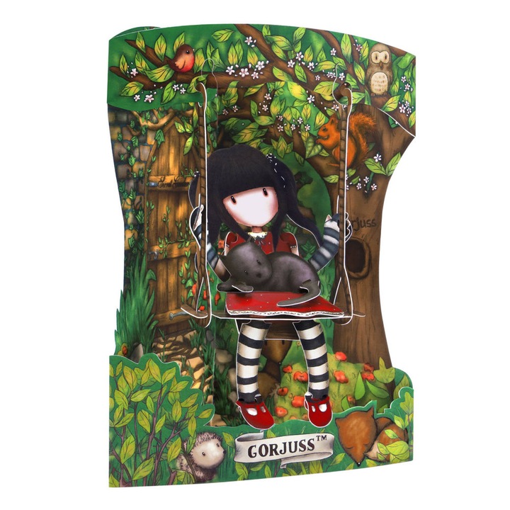 Felicitare 3D Santoro Swing Cards - Ruby